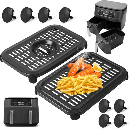 Miniatura 9 de GWY Bandeja de freidora de aire para freidora de aire Ninja Foodi de 11 cuartos de galón 7 en 1 MegaZone XL FlexBasket, 2 paquetes de repuesto