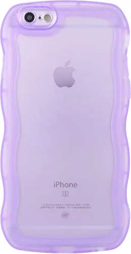 Miniatura 31 de SKYLMW Compatible con iPhone 6s Plus/6 Plus Case de 5.5", Linda Kawaii Marco Ondulado Rizado Forma de Marco Funda de Silicona Suave Resistente a