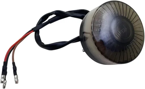 Universal LED redondo motocicleta trasera freno freno luz moto placa montaje lámpara para Cafe Racer Honda ATV UTV Suzuki