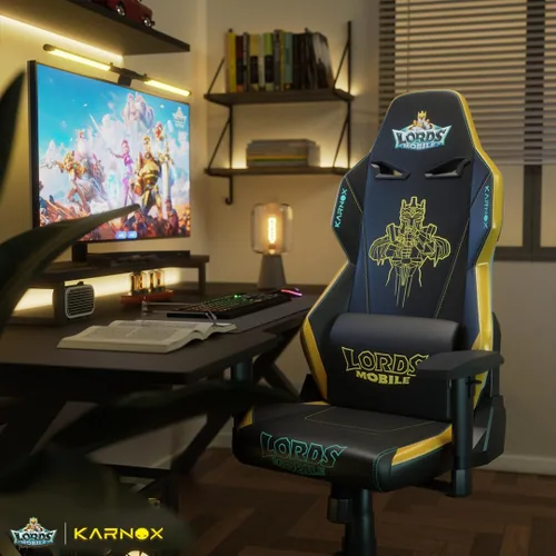 Miniatura 2 de KARNOX Ergonomic Gaming Chair for Adults PU,Office Chair High Back,Game Chair Big and Tall with Headrest and Lumbar Support,Racing Style Gaming