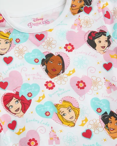 Miniatura 5 de Disney Camisetas para niñas Frozen Princess paquete de 4 camisetas gráficas de manga corta (talla 2T-7)