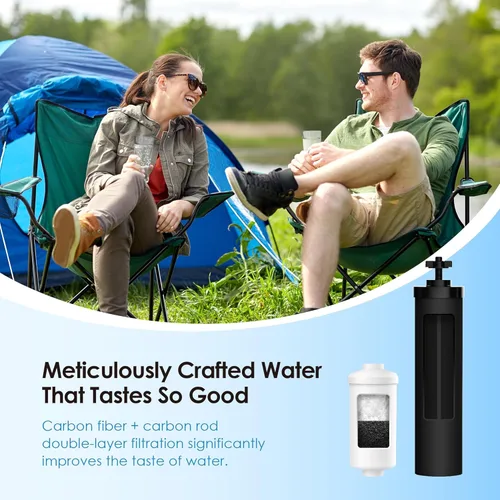Miniatura 4 de Filtro de agua de gotas de agua, compatible con filtros negros y filtros de fluoruro – Incluye 2 filtros negros y 2 filtros de fluoruro