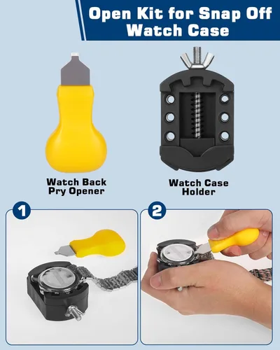 Miniatura 3 de Vastar Watch Repair Kit Watch Repair Tools Professional Spring Bar Tool Set Watch Band Link Pin Tool Set with Carrying Case