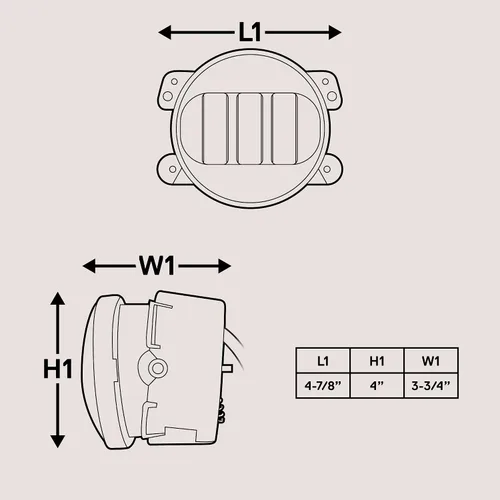 Miniatura 7 de TRUE MODS Luces antiniebla LED de 4 pulgadas 60W color ámbar de repuesto para parachoques delantero de plástico de Jeep Wrangler JK JKU 2007-2018