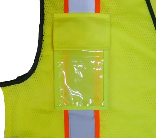 Miniatura 5 de Chaleco de seguridad para sobrevivientes paramédicos, tipo R Clase 2 con logotipos reflectantes y bolsillo trasero Jumbo