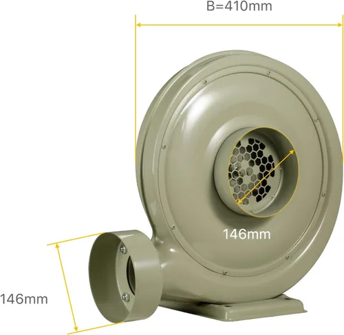 Miniatura 4 de Cloudray Ventilador industrial de 110 V 750 W 60 Hz para máquina de corte de grabado láser de CO2 media presión de ruido más bajo