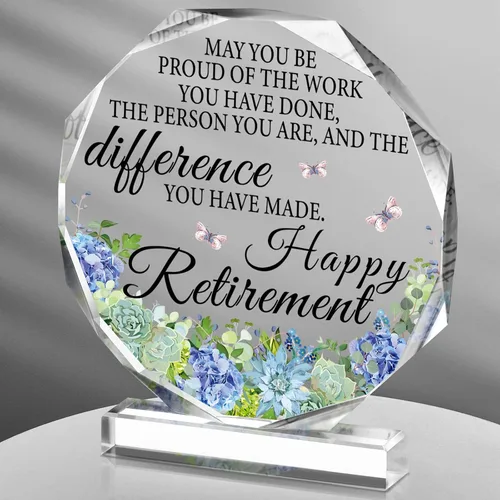 Miniatura 8 de Chunful Regalos Felices de Jubilación para Mujeres y Hombres Que Te Enorgullezca Recuerdo y Pisapapeles Placa de Jubilación Inspiradora Regalos