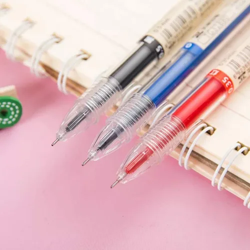Miniatura 5 de 12 bolígrafos de tinta de gel negra de 0.014 in, bolígrafo extrafino, escritura suave para tomar notas, suministros escolares de oficina, regalos