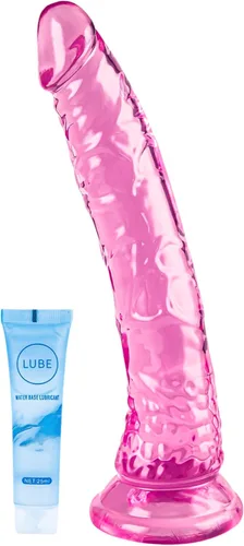 Miniatura 18 de Juguetes sexuales suaves y realistas de 9.4 pulgadas con ventosa para jugar con manos libres, pene grueso azul-morado adecuado para Violeta-Azul