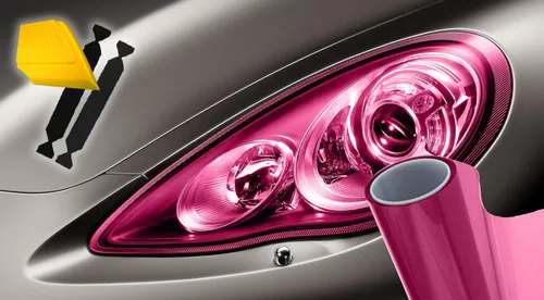 Miniatura 7 de VViViD Air-Tint Envoltura de vinilo para faros delanteros y traseros extra anchos, rollo de 16 pulgadas x 48 pulgadas, incluye espátula amarilla y 2