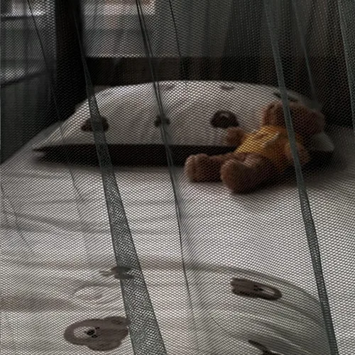 Miniatura 3 de 4 postes esquineros para dormitorio de estudiantes, litera, mosquitera, para cama, cortinas de cama para estudiantes, dormitorio, escuela, Negro