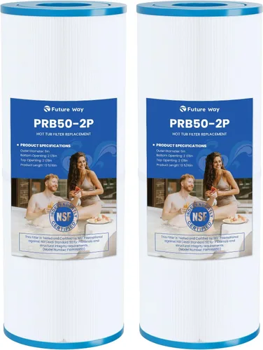 Future Way PRB50-IN - Filtro de repuesto para jacuzzi J210/J220/J235/J245/J275, Unicel C-4950, Pleatco PRB50-IN, Filbur FC-2390, 413-212-02, 373045,