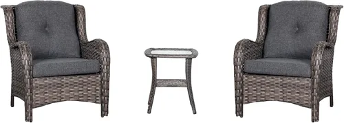 Miniatura 7 de QILLOWAY Juego de cojines para sillas de exterior con cuerdas, cojines de repuesto para muebles de patio (beige)