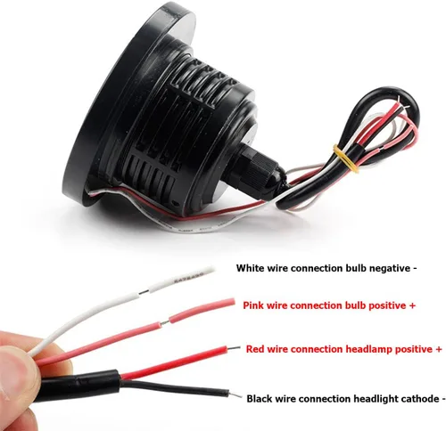 Miniatura 4 de 2 Luces Antiniebla de Ojo de Ángel para Automóvil, Lámpara LED COB Redonda de Alta Potencia Brillante con Aros de Ojo de Ángel de Halo Blanco Faro