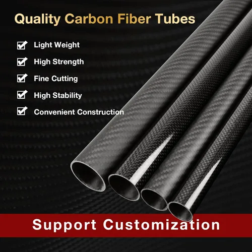Miniatura 2 de ARRIS Tubos de fibra de carbono de 16.535 in de longitud, 0.157 in x 0.236 in x 16.535 in, superficie brillante, tubo de fibra de carbono