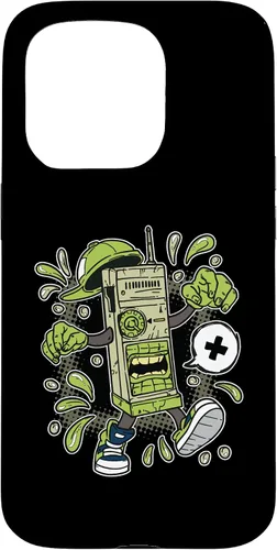 Miniatura 14 de Diseño de WalkieTalkie de dibujos animados para iPhone 16 para niños en estuche de estilo cómico