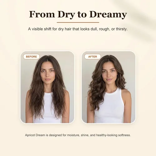 Miniatura 4 de Apricot Dream - Barra de champú hidratante para cabello seco, aceite de argán y albaricoque, alto brillo, vegano, 3.53 onzas