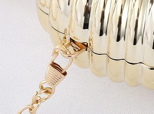 Miniatura 6 de QZUnique Conch - Bolso bandolera con correa de cadena para mujer, de acrílico