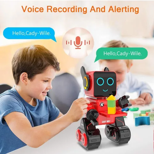 Miniatura 2 de Robots para niños, robot de control remoto, luz LED interactiva inteligente, habla, movimientos de baile, banco de monedas integrado, programable