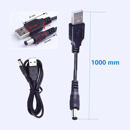 Miniatura 6 de Cable de alimentación 5V Cargador de repuesto El adaptador USB es adecuado para una variedad de peluqueros eléctricos, afeitadoras, purificadores