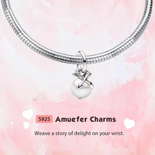 Miniatura 140 de Amufer S925 Charms for Women, compatible with Pandora Bracelets and Necklaces, Jewelry Gift