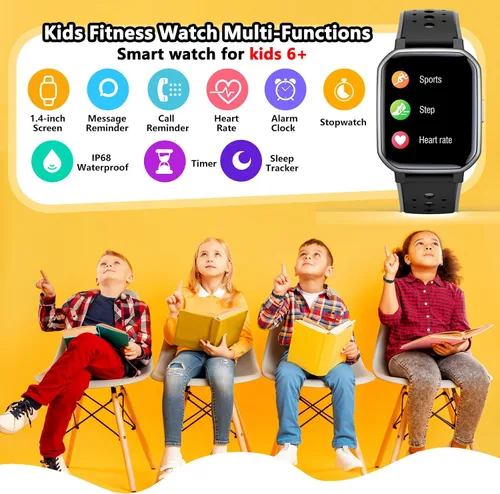 Miniatura 2 de Reloj inteligente para niños y adolescentes, rastreador de fitness sin necesidad de teléfono, reloj para niños y niñas con 19 modos deportivos