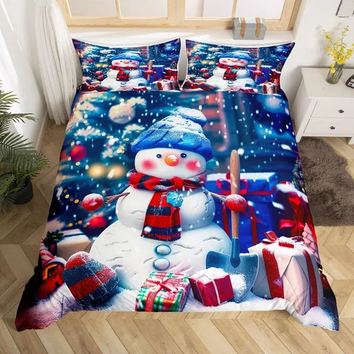 Miniatura 26 de Erosebridal Divertida funda de edredón de Halloween para niños, juego de ropa de cama de calabaza fantasma, decoración de Halloween para niños