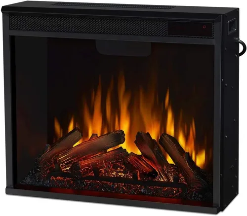 Real Flame Inserto de Calentador de Chimenea Eléctrica Reemplazable, Múltiples Colores de Llama, Múltiples Niveles de Brillo, Termostato Ajustable,