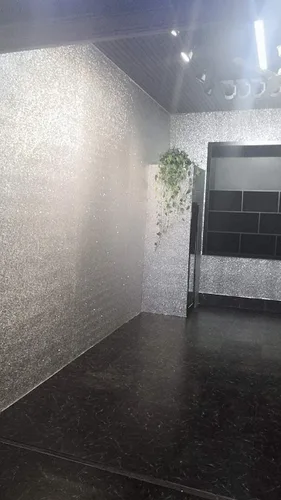 Miniatura 3 de Papel tapiz autoadhesivo plateado con purpurina gruesa, papel tapiz de lentejuelas brillantes con purpurina para pared