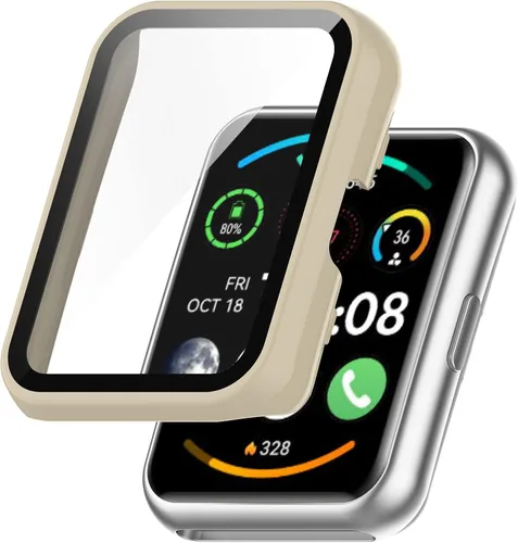 Miniatura 6 de [Paquete de 6] Funda compatible con Huawei Watch FIT 2, funda con protector de pantalla [vidrio templado] Funda protectora de policarbonato duro