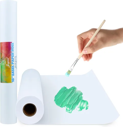 Miniatura 13 de Joyooss Rollo de papel de caballete, rollo de papel artístico de dibujo para niños de 15 x 984 pulgadas (82 pies), paquete de 3 rollos de papel