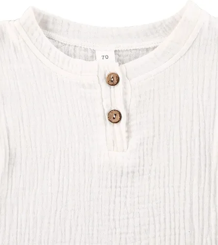 Miniatura 37 de fhutpw Conjunto de 2 piezas de ropa de verano para bebés, camiseta de manga corta, cintura elástica, pantalones cortos para niños pequeños