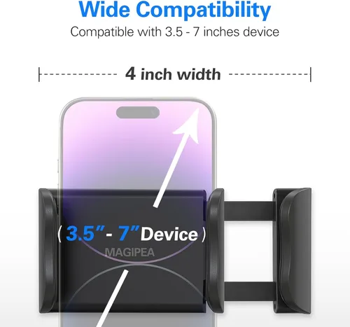 Miniatura 2 de MAGIPEA Soporte de teléfono de cuello de cisne para cama, soporte flexible de teléfono celular de 34 pulgadas para escritorio, soporte de abrazadera
