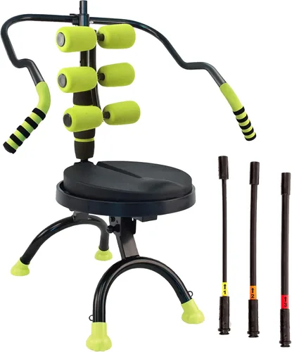 AB Doer 360 - El sistema de máquina Ab Fitness proporciona un entrenamiento abdominal y activador muscular con ejercicios aeróbicos para quemar