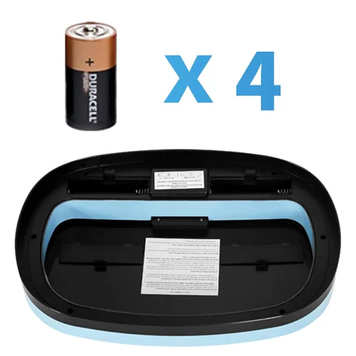 Miniatura 9 de 24/7 Shop at Home Freeway - Tapa de metal con sensor de movimiento para cocina, 13 galones, color azul