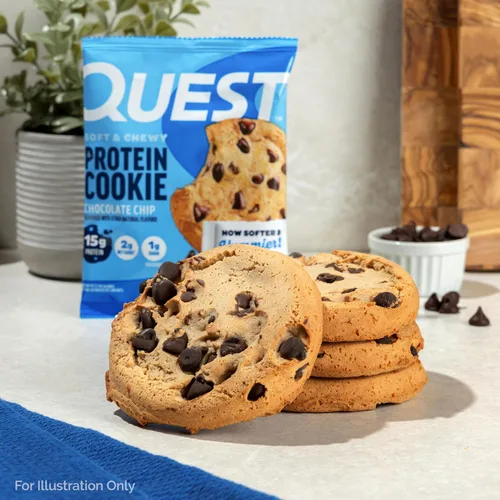 Miniatura 5 de Galleta de proteínas Quest Nutrition, aptas para la dieta Keto, rica en proteínas, baja en carbohidratos, sin soja.