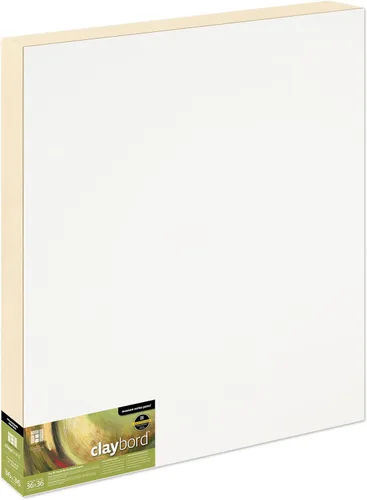 Miniatura 35 de Ampersand Art Supply Panel de pintura de madera: Serie Museo Claybord, 10 "x 10", 2" Perfil con acunado Perfil con cuna de 2