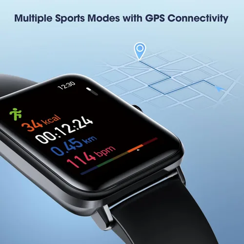 Miniatura 3 de LIVIKEY Reloj inteligente, rastreador de actividad física con monitor de frecuencia cardíaca, oxígeno en sangre, seguimiento del sueño, reloj