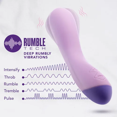 Miniatura 3 de Blush Wellness - Vibrador de punto G curva G de 8 pulgadas, varita de placer suave de silicona ultra suave, estimulador de clítoris y vaginal