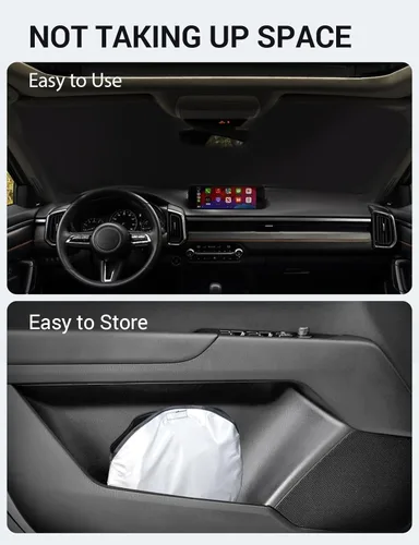 Miniatura 259 de Proadsy Parasol plegable para parabrisas delantero 2026, ajuste personalizado, accesorios para CRV SUV LX EX EX-L EX-L Navi Touring 2017-2022