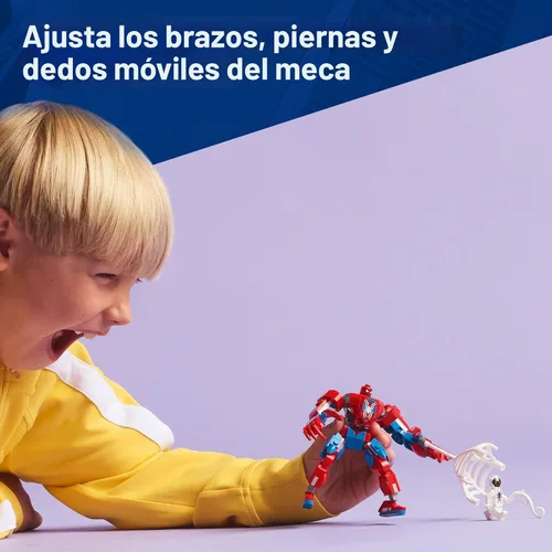 Miniatura 5 de LEGO Marvel Spider-Man Mech vs Anti-Venom - Juego de juguetes de construcción – Juguete de Spider-Man para niños, niños y niñas, a partir de 6 años