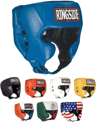 Ringside, Muay Thai, MMA, casco con protección para enfrentamiento de boxeo con laterales Azul