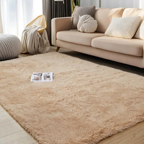 YOBATH Alfombras de Área 9 x 12 pies para Sala de Estar, Alfombras Grandes Esponjosas Shag Shaggy para Dormitorio, Alfombras Antideslizantes de