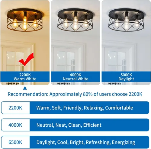 Miniatura 7 de ANWIO Luces LED Vintage Edison ST58/ST19 Bombillas de Luces de Filamento LED, 4W (Equivalente a 40 Vatios) Regulables 2200K Blanco Cálido E26 Base