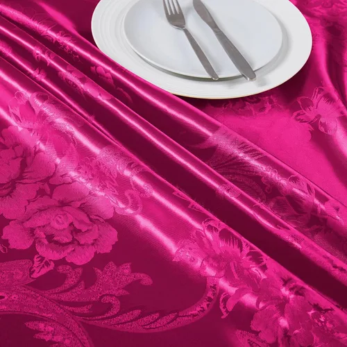 Miniatura 3 de KKJIAF Tela de Jacquard de Satén Dorado 1 Yarda, 49" de ancho, Estampado de Peonía, Tela de Brocado Brillante y Sedoso para Vestido, Camisas