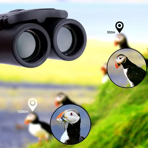 Miniatura 2 de 300x25 HD potentes prismáticos 5000M largo alcance plegable mini telescopio profesional caza telescopio zoom militar HD BAK4 FMC óptica