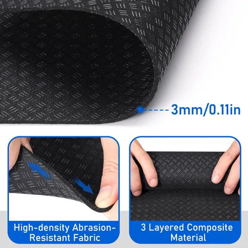 Miniatura 4 de TOBWOLF Non-Slip Workout Mat for Ellipse Leg Exerciser, Ellipse Machine Mat, Exercise Mat for Under Desk Ellipticals, Suitable for Electric Seated