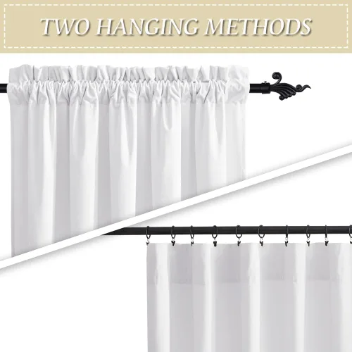 Miniatura 56 de RYB HOME Cortinas opacas de terciopelo para dormitorio, aislamiento térmico, privacidad, luz solar, bloqueo de calor, cortinas lujosas con bolsillo