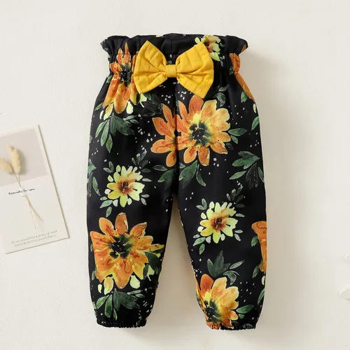 Miniatura 5 de Conjunto de ropa para bebé recién nacido, conjunto de pantalón floral, ropa de algodón para niñas