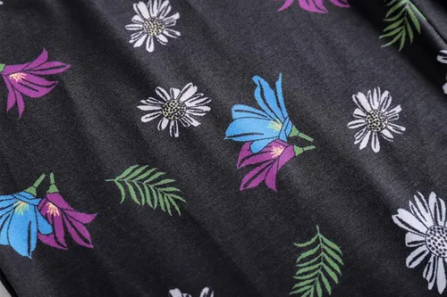 Miniatura 7 de Vopmocld Pijamas de algodón de 2 piezas para niñas grandes ropa de dormir de manga corta pantalones largos conjuntos de noche